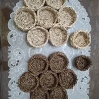 سبد کوچک حصیری قاووت و هفت سین