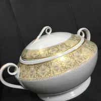 ظرف سوپ خوری چینی دور طلایی