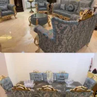 مبل کلاسیک همراه میز نهار خوری