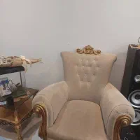 ست مبل 7 نفره مخمل کرمی رنگ