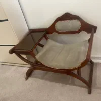 میز و صندلی تلفن چوب راش