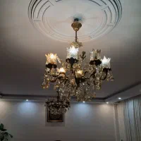 لوستر برنجی رنگ برنز 8 شاخه