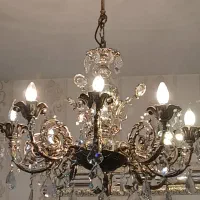 لوستر ۸ شاخه برنجی