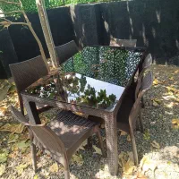 میز غذا خوری پلاستیکی ،سایبان