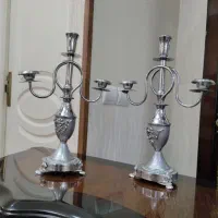 یک جفت شمعدان سیلور