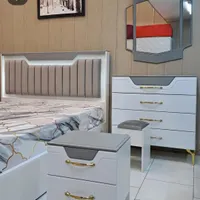 تخت سرویس خواب دو نفره چستروملامینه ضدخش-کامل|تخت و سرویس خواب|تهران, شهرک ابوذر|دیوار