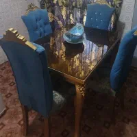 مبل سلطنتی استیل ۹نفر+میز غذاخوری ۴نفر