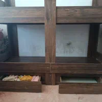 تخت دو طبقه ام دی آف دو کشویی