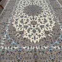 فرش دستبافت کاشان گل ابریشم نو