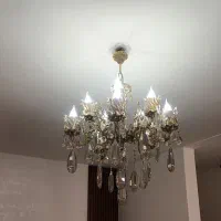 لوستر ۵شاخه ۱۰ شعله برنز اصل