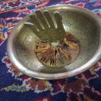 کاسه چهل کلید برنجی قدیم