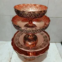 ست ظرف پذیرایی مسی و ظروف مسی