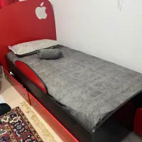 سرویس خواب چهار تیکه جز تشک و ایینه تکی