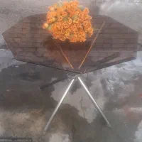 میز نهارخوری شیشه ای