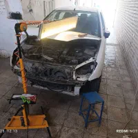 صافکاری پی دی آر و شاسی کشی با دستگاه و جوش 3o2