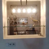 لوستر مدرن فلزی 5 شعله