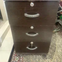سه کشو چرخ دارسالم قفل دار MDF