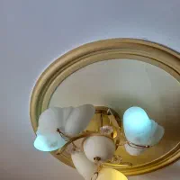 لوستر چند شاخه برنج حبابی