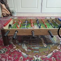 فوتبال دستی سالم همراه پایه توپ در وازه