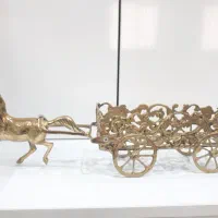 جا قاشق و چنگال برنجی مدل کالسکه ای