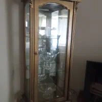 فروش بوفه چوب راش تاج ورق طلا