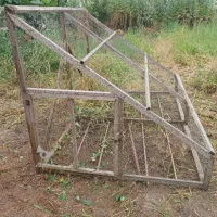 قفس چوبی بزرگ ۲متری مخصوص مرغ و خروس