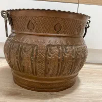 گلدان مسی بزرگ