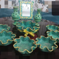 هفت سین سفالی شیک و رو میزی کارشده