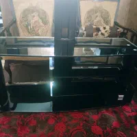 میز تلویزیون شیشه ای