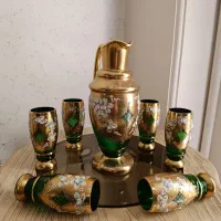 ست قدیمی اگرمن چک پر طلاکوب