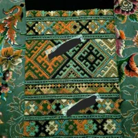 خیاط برای دوخت زمینه میخام