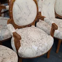 مبل سلطنتی کلاسیک ۵ گل قلبی چوب گردو