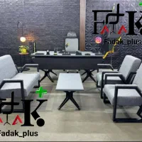 مبل فدک اداری صندلی چرخدار و میز مدیریت