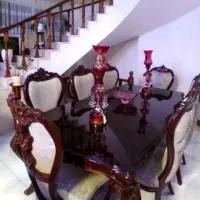 مبلمان استیل و غذا خوری ۸ نفره چوب راش
