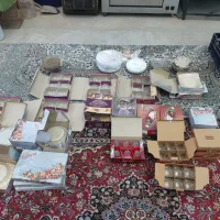 فروش بشقاب قندان سینی لیوان  نو