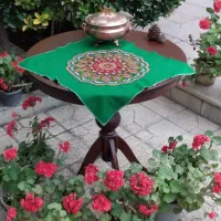 رومیزی پته دست دوز