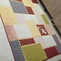 قالیچه رنگی طرح دار