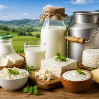 انواع لبنیات گاوی و گوسفندی تازه