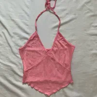 تاپ صورتی گردنی