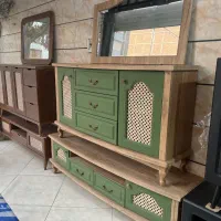 کنسول و اینه میز تلویزیون