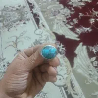 انگشتر نقره نگین فیروزه نیشابور