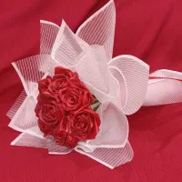دسته گل های ۷شاخه روبانی اقتصادی