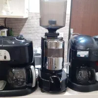 اسیاب ایتالیایی روسی ودودستگاه قهوه ساز دلونگی