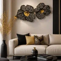 دیوار‌کوب فلزی طلاکوب شده