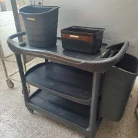 ترولی پلاستیکی و استیل .توستر نان.اجاق گاز رومیزی.