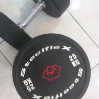 دمبل استیل فلکس  و هالتر پاور خارجی