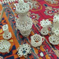 سماور و گلدان ، قلیان مرواریدی