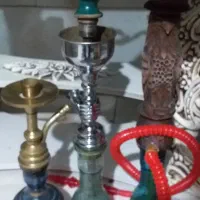 سه عدد قلیون برنجی چوب بلوط همه ۳