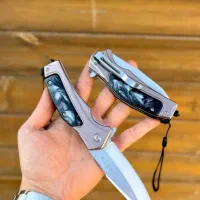 *مجموعه چاقو گلد* تاشو باک صدفی BUCK