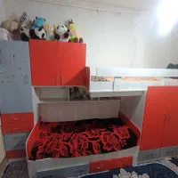 تخت و کمد دو طبقه
